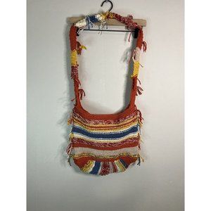 Free People Multicolor Knit Hobo Bag Flaw